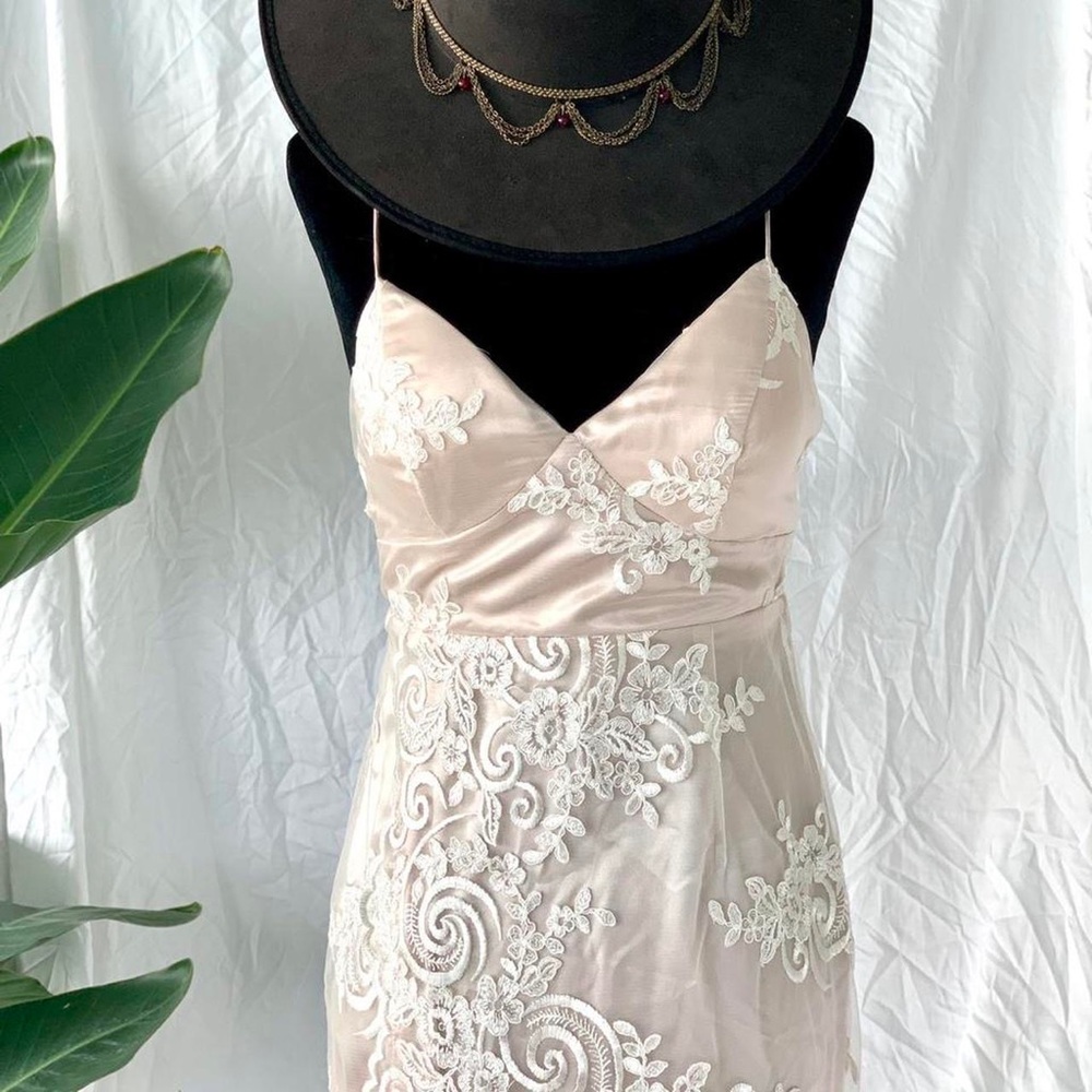 Ivory Lace Maxi Dress